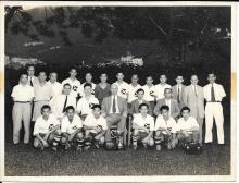 Football team in 1950s Hong Kong. Possibly Jardine's