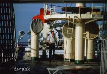 M.V. HAI XING deck view aft 03-08-1984