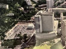 aerial view of central 1960s