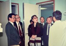 Elizabeth "Libby" Wong Chien Chi-lien visiting Ruttonjee Hospital