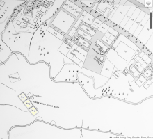 1901 map - Bowen Road Filter Beds, Bungalow and Resevoir