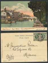 Postcard of Shakee and British Bridge Connecting, Canton