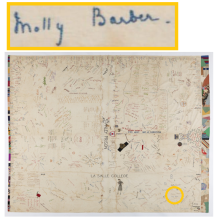 "Molly" Barber's signature on the Day Joyce Sheet