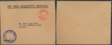 1962 (13 MR) ON HER MAJESTY’S SERVICE. Printed Envelope (G.F. 148) – sent from KOWLOON POST OFFICE to Mr. Shao Tung Shih, 11, C2, Grampian Road, Kowloon