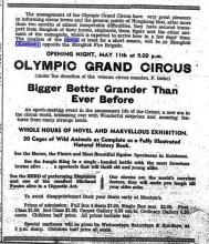 Olympic Grand Circus 1940