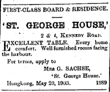 St George House 2 & 4 Kennedy Road The China Mail page 5 20th May 1903