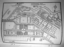 Bus & Tram Route. Central, Hong Kong, 1956