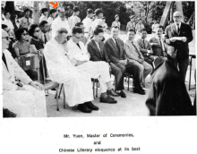 Father Poletti at the ceremony of laying the Foundation Stone at De La Salle College, Fanling 1964