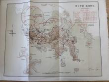 Map of Hong Kong batteries with arcs of fire