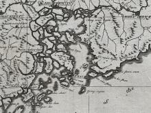 1738 Map of Guangdong (closeup of Pearl River Delta)