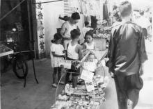 1956 Hong Kong street scene, location unknown