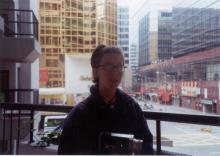 View onto Science Museum Road from second floor balcony of Pak Sui Yuen, 17 Science Museum Road, TST East.