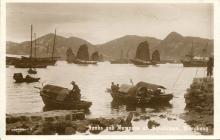Junks and sampans in Shaukiwan, Hong Kong