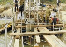 pak mong pier rebuilt by e tp, 68 sqn, aug87 06