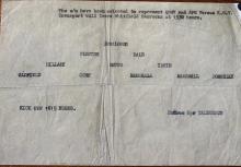 Army Football Lineup - Unknown date between 1949 & 1952