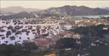 Cheung Chau harbour and township 1949