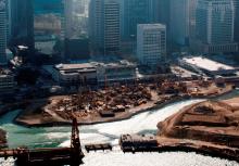 reclamation in front of city hall