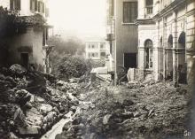 HONG KONG RAINSTORM 19TH JULY 1926. / PATH FROM KENNEDY ROAD TO TRAMWAY PATH