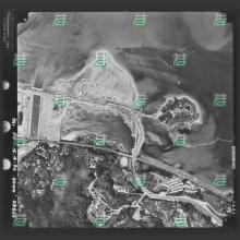 Aerial photo of Tai Po, 1980, shows construction site has started of Wang Fuk Court