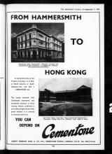 Cheong Hing & Co. mentioned in Architects' magazine from England, 1948
