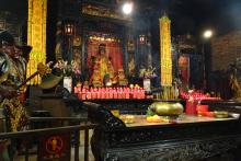 Interior of the Tin Hau Temple Aberdeen