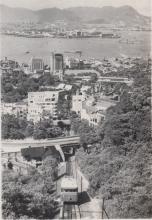 Peak Tram & harbour, 1951