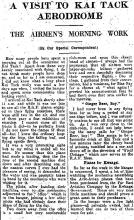 1933 Visit made to Kai Tak Aerodrome & Hangar