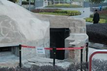 Entrance reinforced with I-Beam