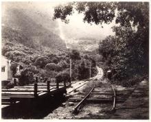 interesting view of the peak tram station garden road