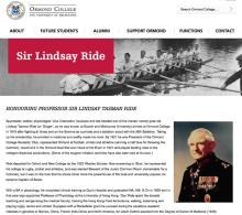 Ormond College Obituary, part I