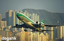 TriStar Taking Off  Runway 31 Kowloon