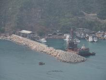 Damaged Breakwater