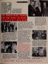 The world-wide search for the girl to play "Suzie Wong"