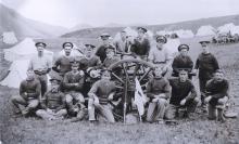 87 COY RGA, Tents and Gun