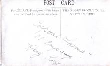 88 COY reverse of postcard
