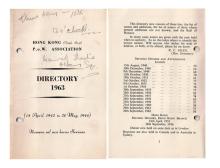 Argyle Street POW Association Directory (1963)