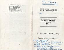 Argyle Street POW Association Directory (1977)
