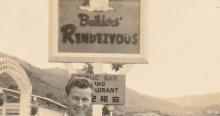 1953 - the Builders' Rendezvous signage