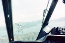 Wessex helicopters in-flight view