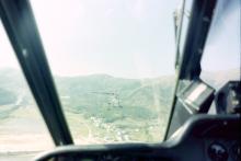 Wessex helicopters in-flight view