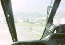 Wessex helicopters in-flight view