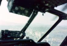 Wessex helicopters in-flight view