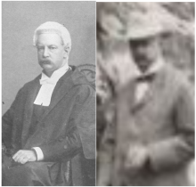 w m goodman and man in belvedere garden