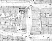 1922 Map of Pokfulam Road between Second and Third Streets
