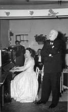 1950s George Marden at Wheelock Marden Valentine's Day party