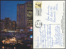 1981 (5 FEB) The Excelsior Hong Kong Post Card - addressed to Free Bawls, P.O. Box 1981, Fremont, Mi 49412