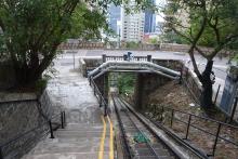 May Road bridge over Peak Tram 