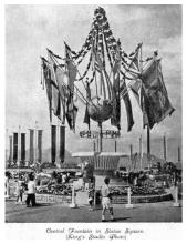 Queen Elizabeth's coronation display Statue Square 1953