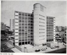 Yau Ma Tei Jockey Club Polyclinic: Rear view from west