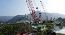 Yim Tin Bridge under construction